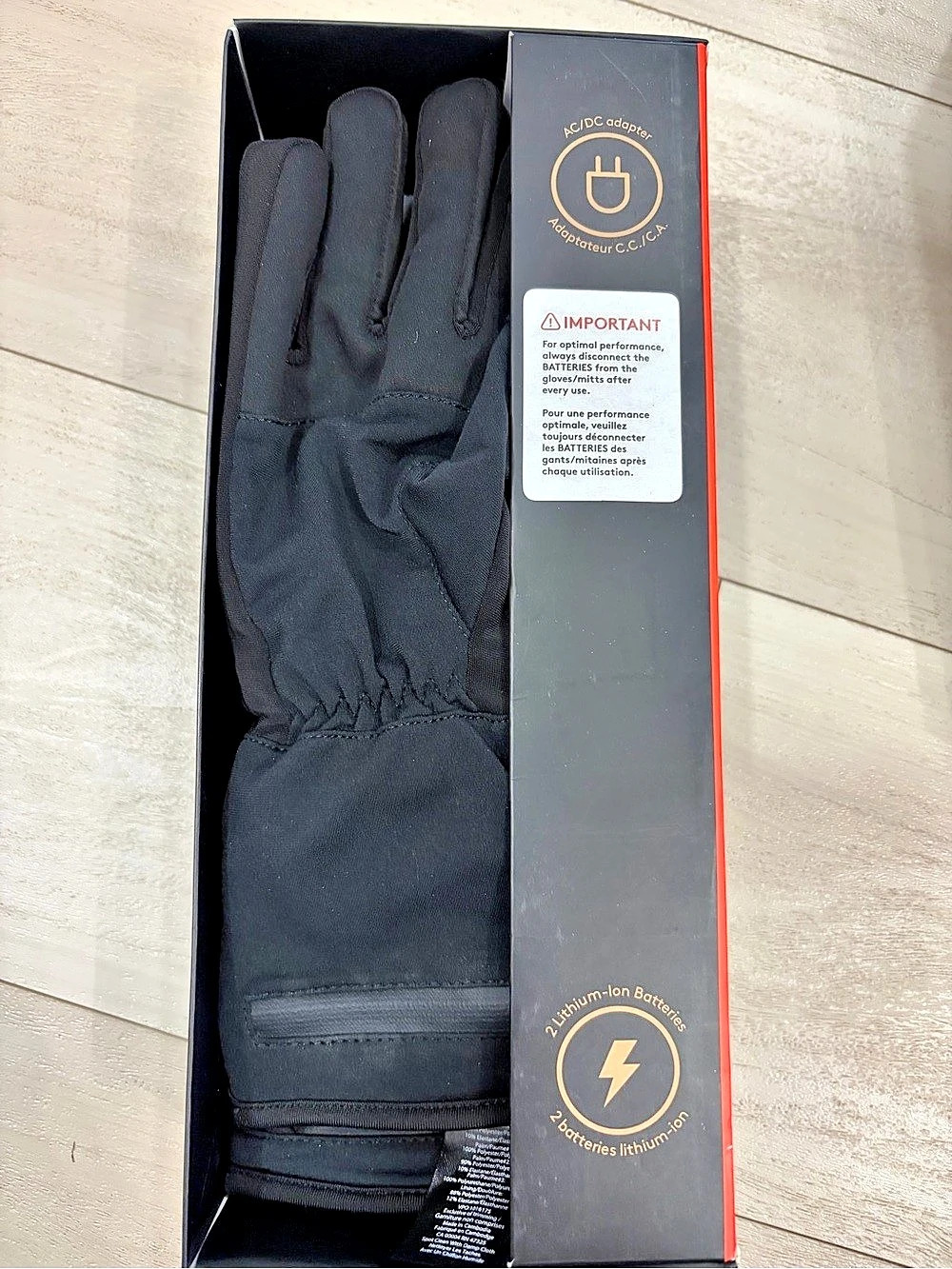 Kombi Elite Kombi Heated Gloves Black Small NWT
